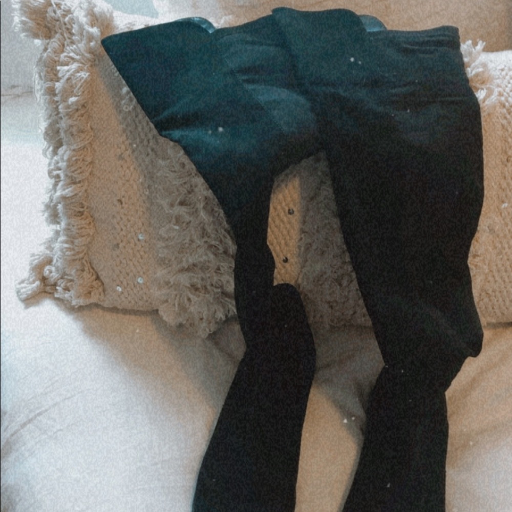 steve madden over the knee black boots